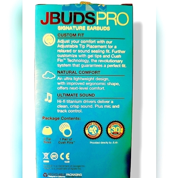 3 4 $25 JBUDSPRO Signature Earbuds w/ universal mic - Picture 2 of 3